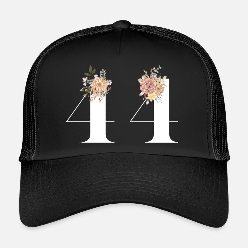 44e anniversaire fleuris (Cadeau de 44 ans) Casquette trucker 