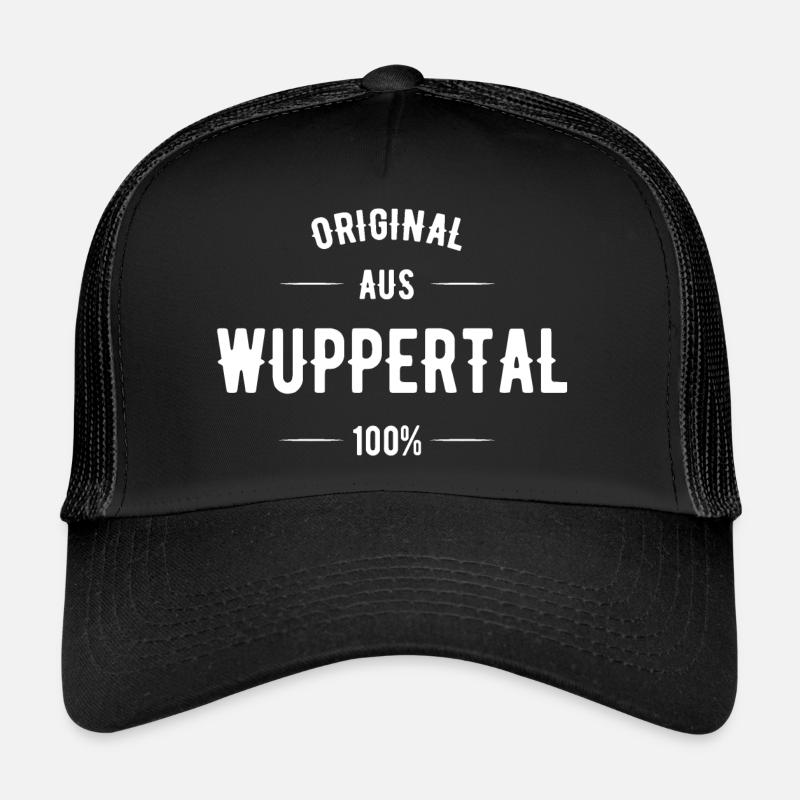 Wuppertal - Trucker Cap - Schwarz/Schwarz