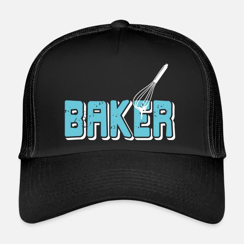 Retro BAKER Cool Baking Baker Designs T-Shirt Trucker Cap