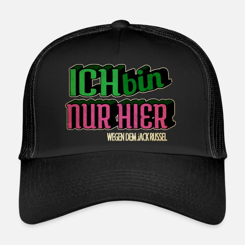 geburtstagsgeschenk zitat schäferhund chihuahua - Trucker Cap - Schwarz/Schwarz