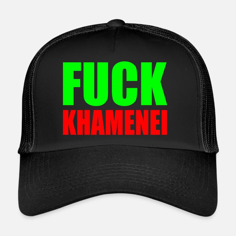 Fuck khamenei Chamenei - iran Trucker Cap