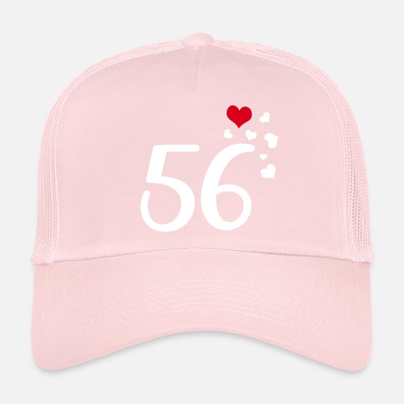 56e anniversaire coeurs 56 Casquette trucker 