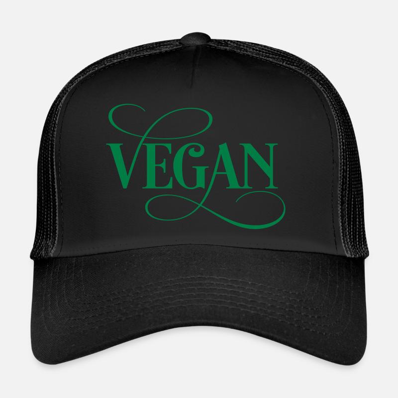 Vegan - Trucker Cap - Schwarz/Schwarz