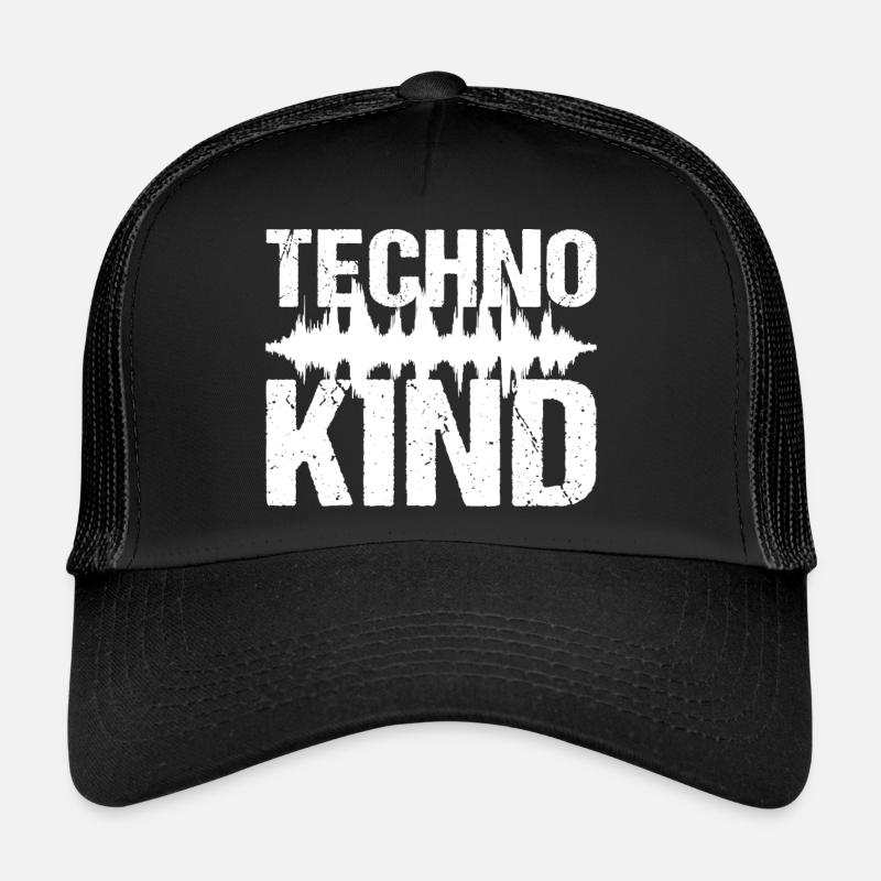 Techno Child Techno Music Trucker Cap