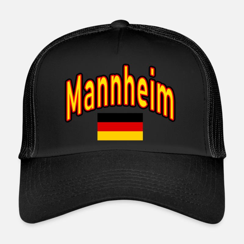 Mannheim drapeau allemand Casquette trucker 