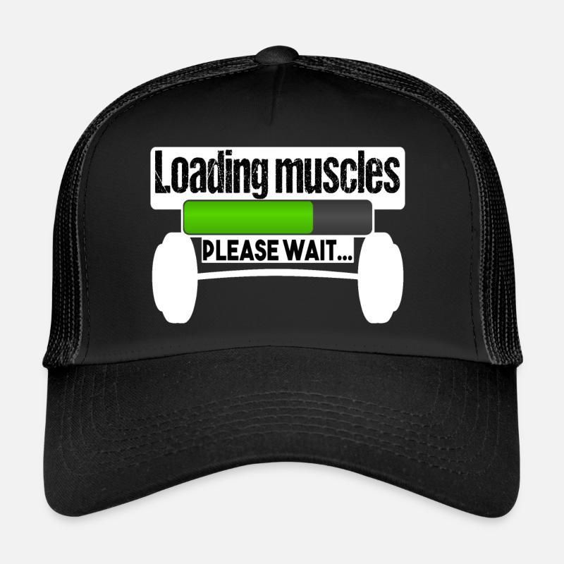 Loading muscles - Trucker Cap - Schwarz/Schwarz