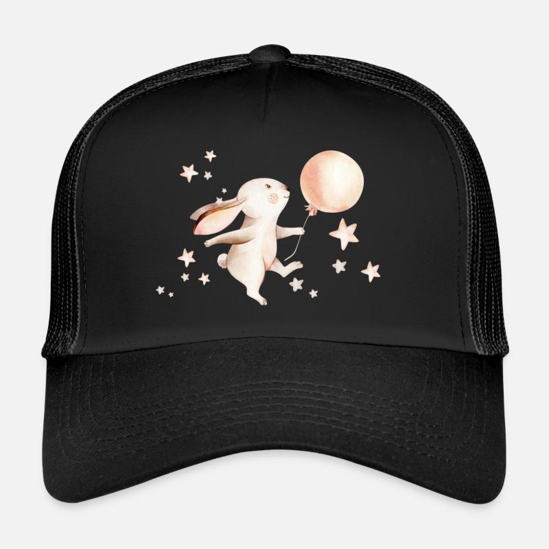 Hase mit Luftballon und Sternen Trucker Cap