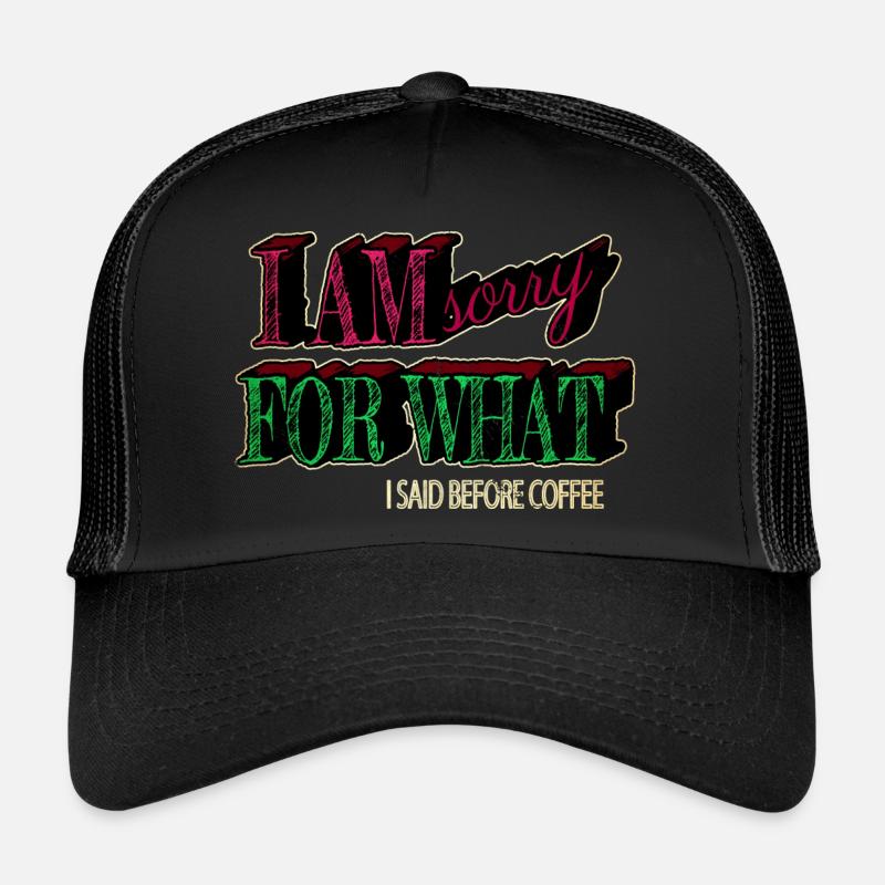 awesome gift idea quote gift morning Trucker Cap
