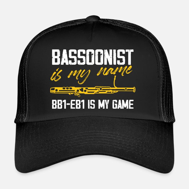 Bassonist est mon nom BB1-EB1 est mon jeu Casquette trucker 