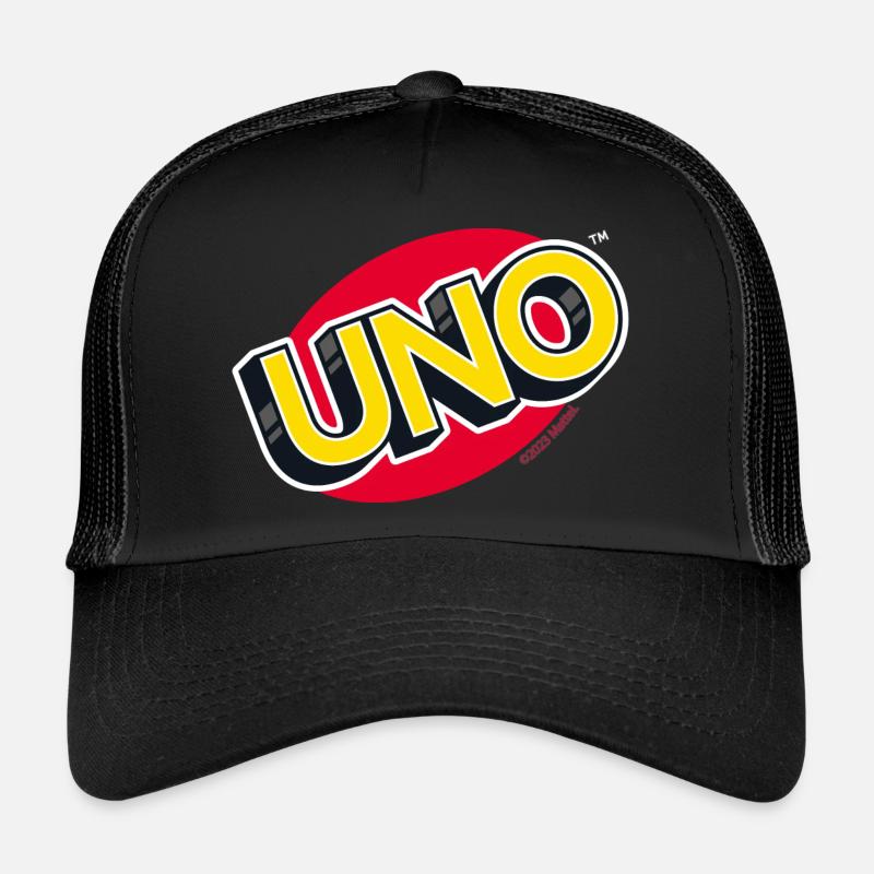 UNO Logo Classique - Casquette trucker  - noir/noir