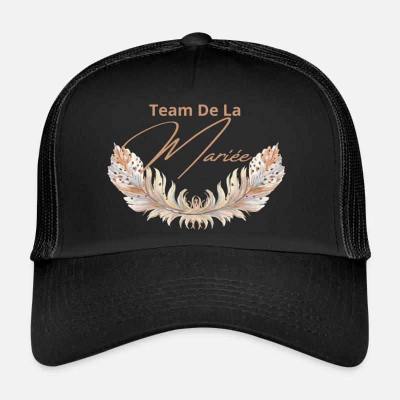 Team de la mariée floral Casquette trucker 