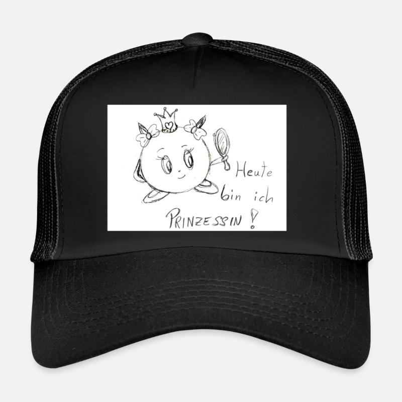 Evali Prinzessin - Trucker Cap - Schwarz/Schwarz