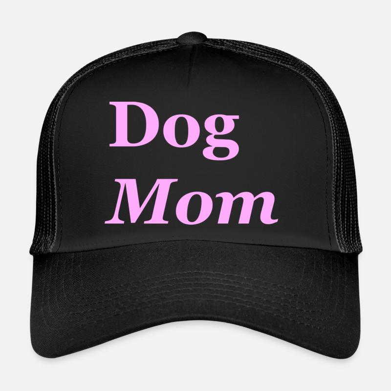 Dog Mom - Trucker Cap - Schwarz/Schwarz