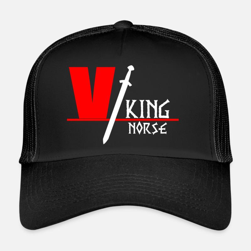 Wikinger-Nordisch - Trucker Cap - Schwarz/Schwarz