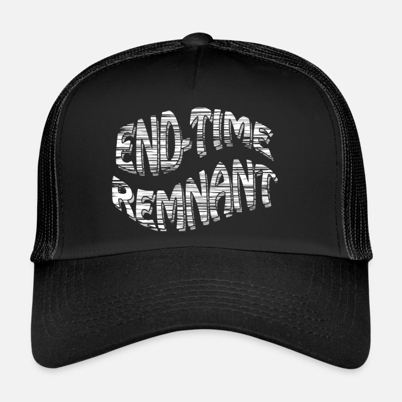 End Time Remnant (white - Transparent) - Trucker Cap - black/black