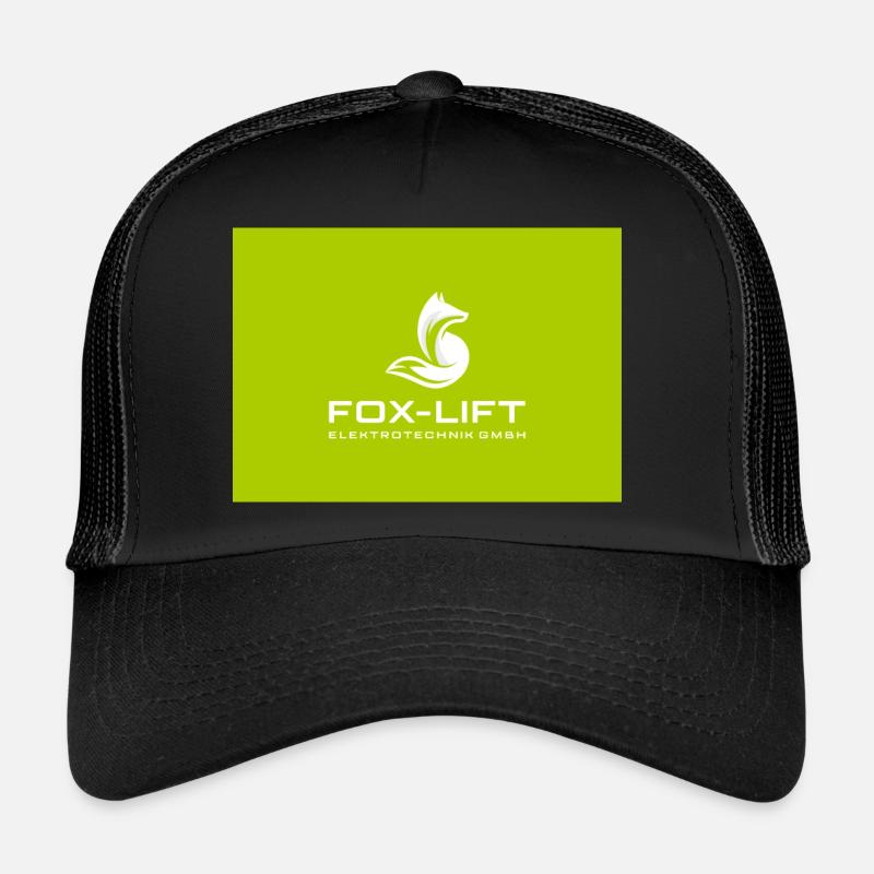 Fox lift 2 - Trucker Cap - Schwarz/Schwarz