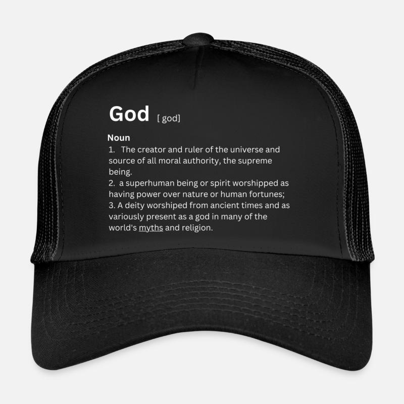 GodDictionary - Trucker Cap - black/black