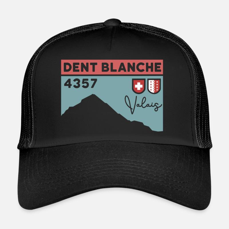 Dent Blanche Granges Valais Itinéraire normal randonnée alpine Casquette trucker 