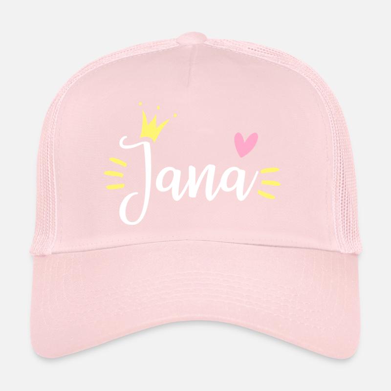 Couronne de nom Jana Casquette trucker 