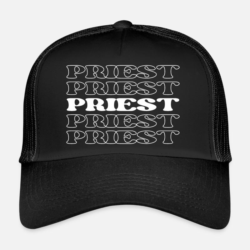 Prêtre Prêtre Ministre Pasteur Clerc Pasteur Casquette trucker 
