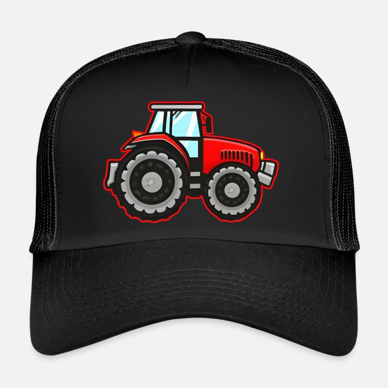 Le tracteur rouge de Bauer Casquette trucker 