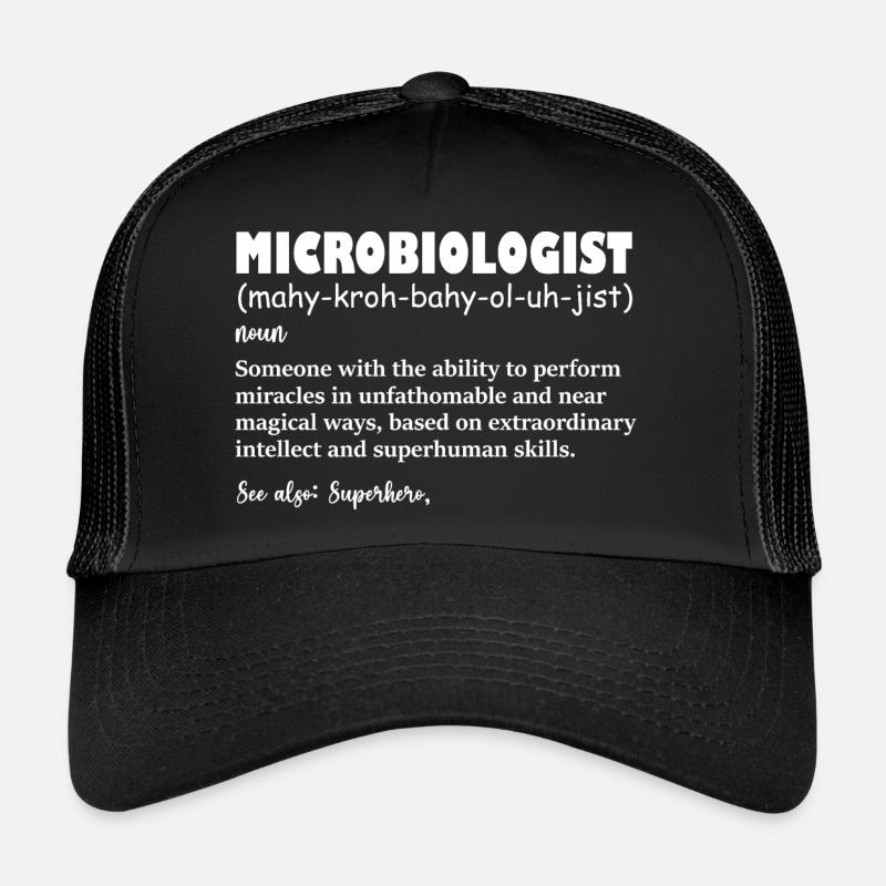 Définition drôle de microbiologiste Casquette trucker 
