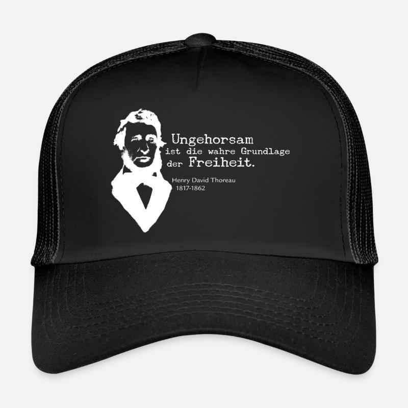 Ungehorsam - Trucker Cap - Schwarz/Schwarz