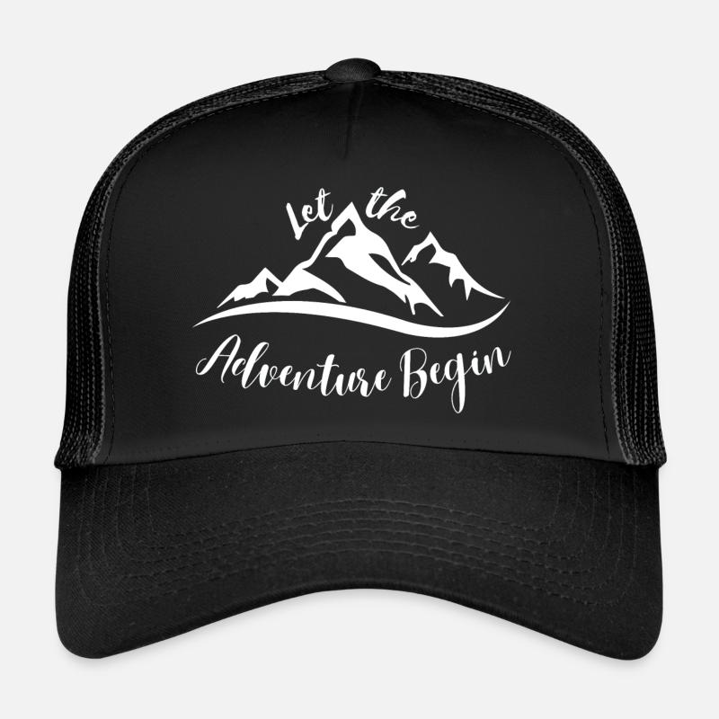 Que l’aventure commence - Montagnes Casquette trucker 