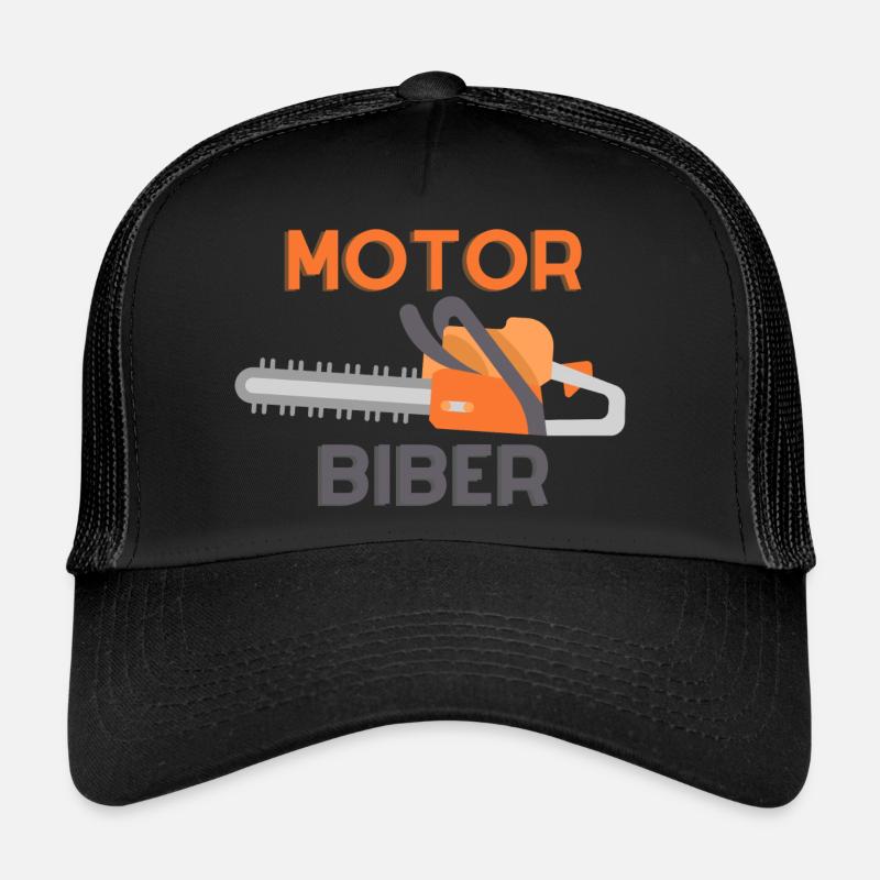 Chainsaw Chainsaw Forestry Worker Beaver Trucker Cap