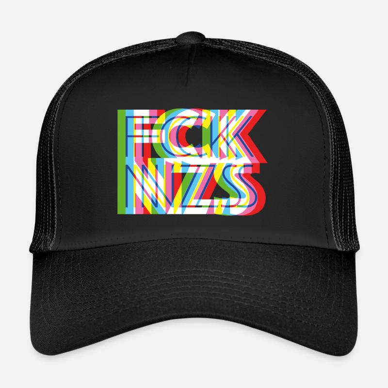 FCK NZS - Trucker Cap - Schwarz/Schwarz