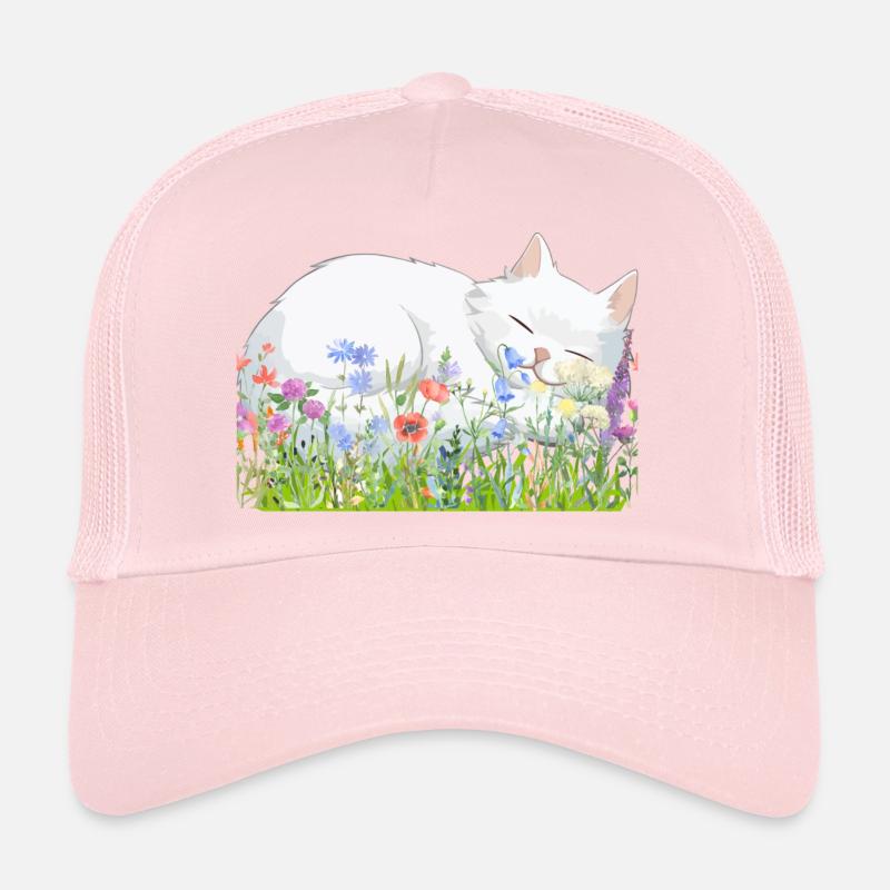 Chat endormi Casquette trucker 