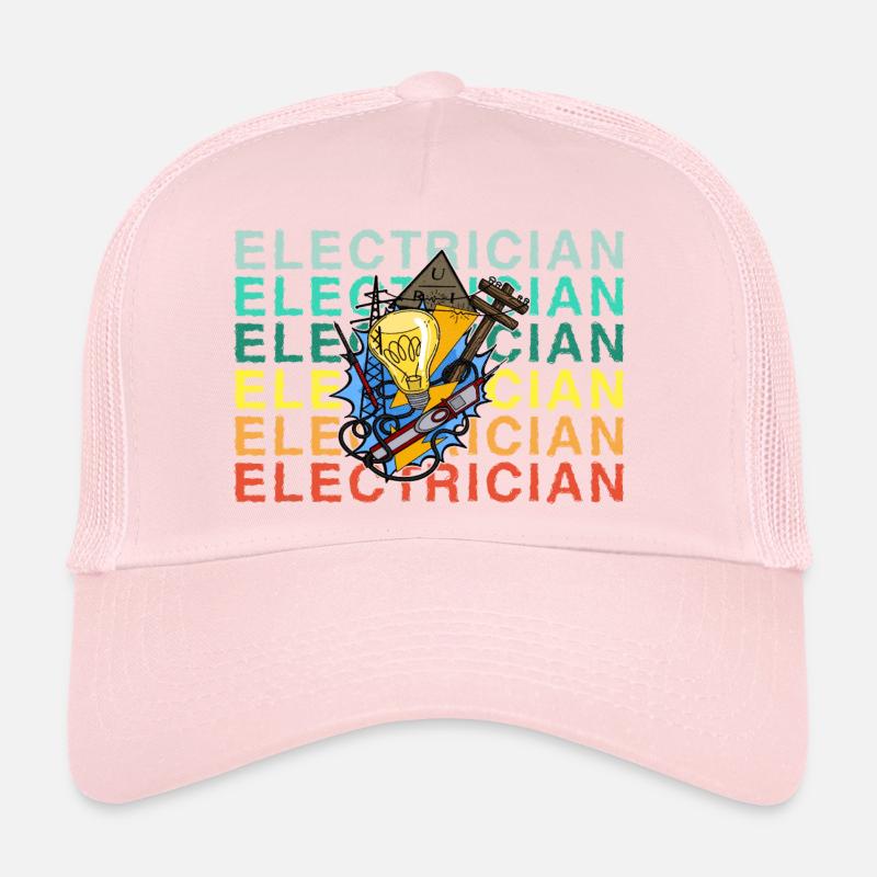 Electrician Electrician Lighting Technician Lamp Trucker Cap