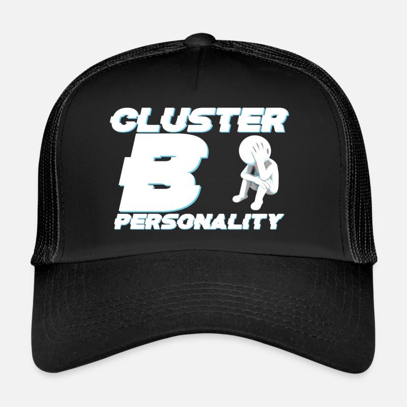 Groupe B - Casquette trucker  - noir/noir