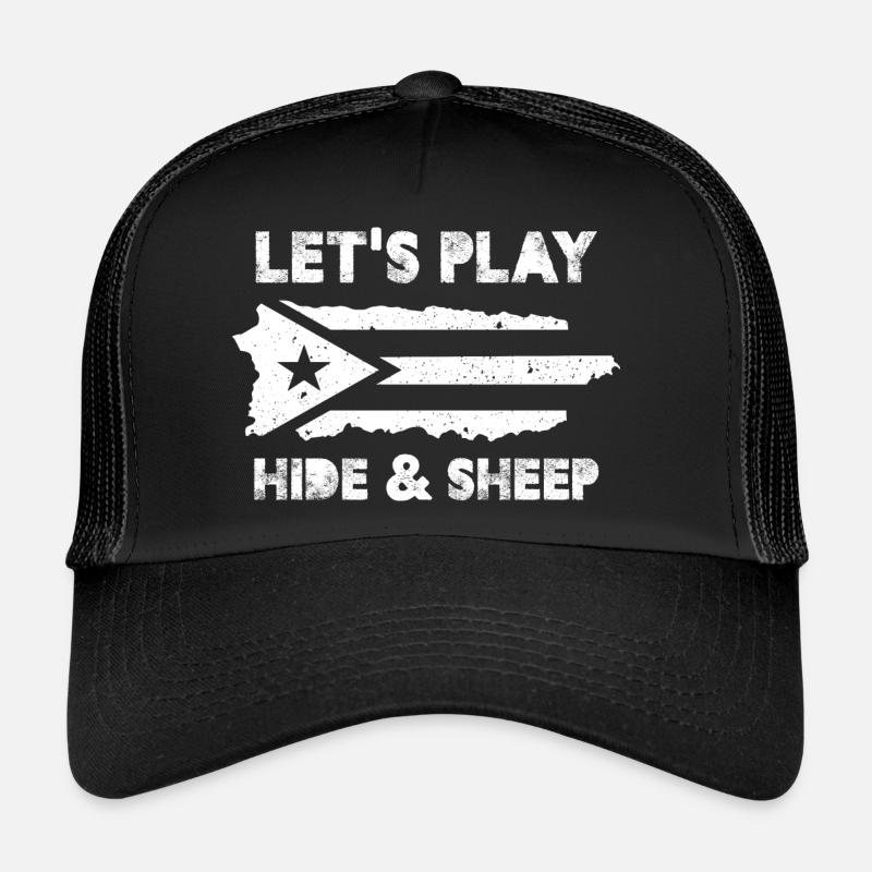Jouons à cache-cache et moutons El Chupacabra Casquette trucker 