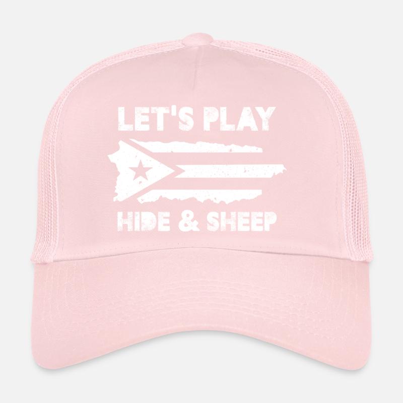 Jouons à cache-cache et moutons El Chupacabra Casquette trucker 