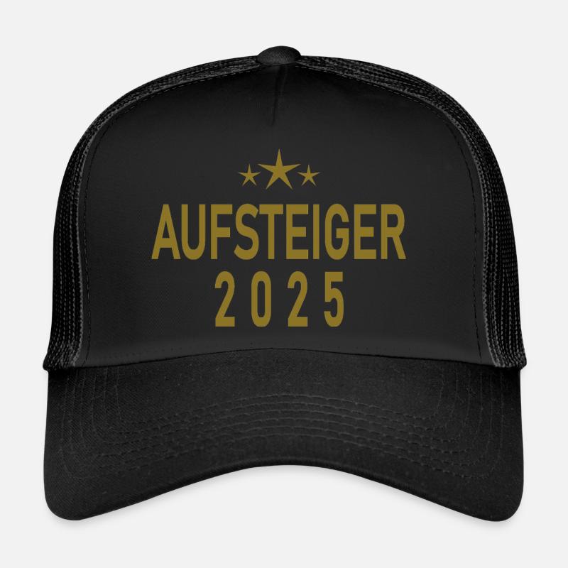 Aufsteiger 2025 - Trucker Cap - Schwarz/Schwarz