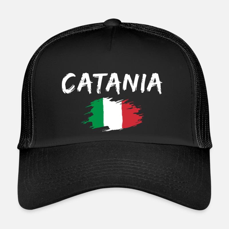 Catane Italie Drapeau Catane Casquette trucker 