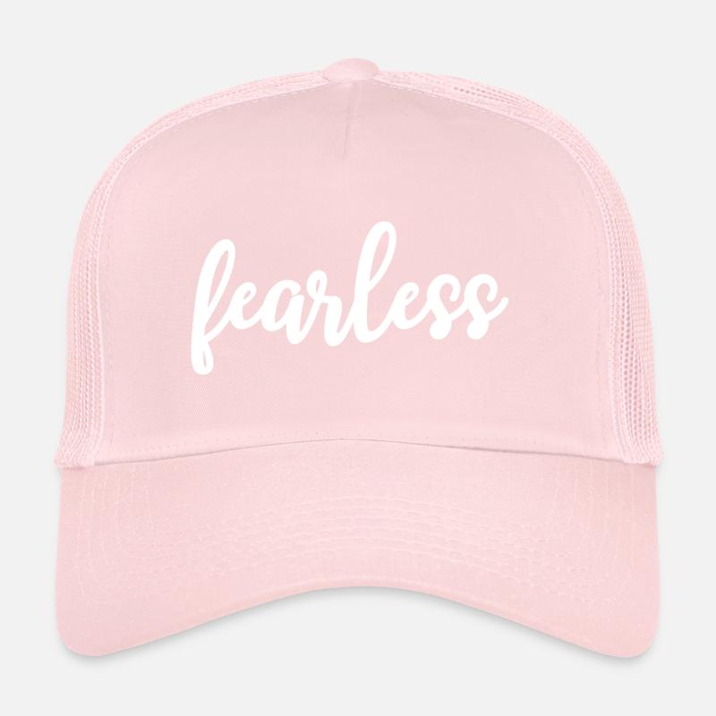 fearless calligraphy motivation Trucker Cap