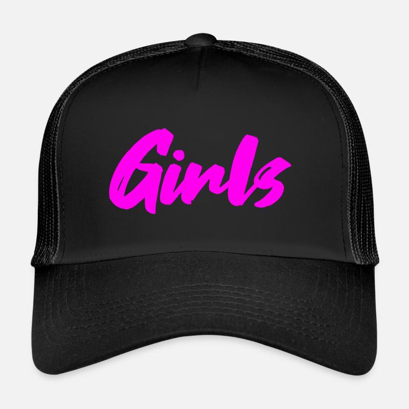 Filles - Casquette trucker  - noir/noir