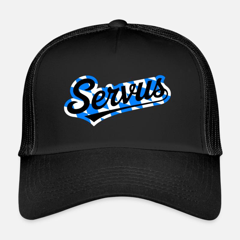 Servus - Trucker Cap - Schwarz/Schwarz