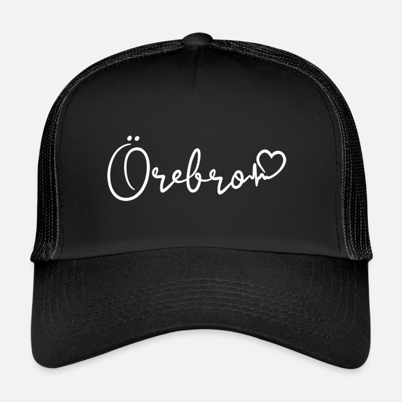 Örebro Herzschlag - Trucker Cap - Schwarz/Schwarz