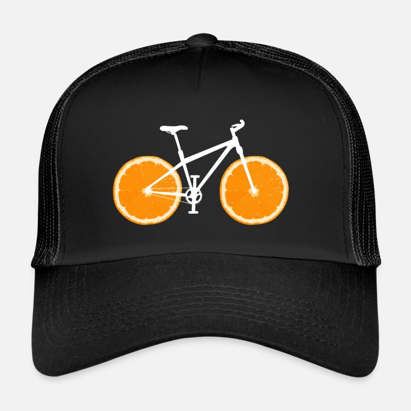 Fruit Bicycle Lemon Lime Orange / Gift - Trucker Cap - black/black
