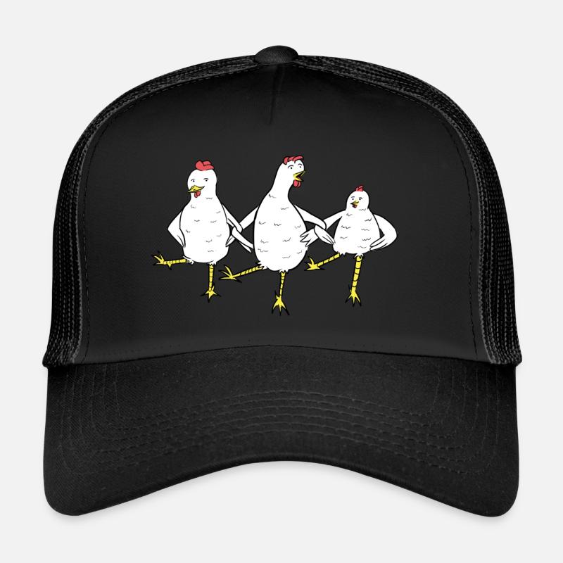 Danse du poulet - Casquette trucker  - noir/noir