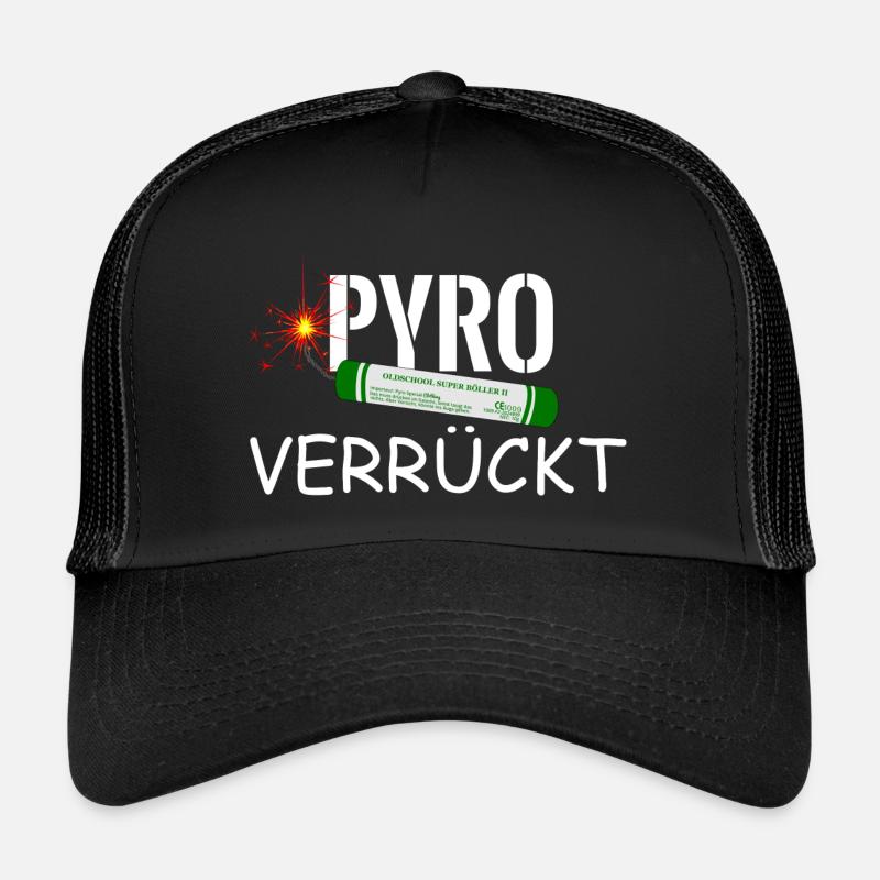 Pyro firework crazy Trucker Cap