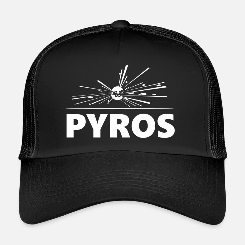 pyros explosif feux d'artifice Casquette trucker 