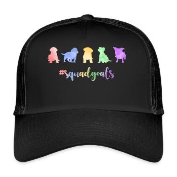 Chiot Objectifs Squad - Casquette trucker  - noir/noir - Devant