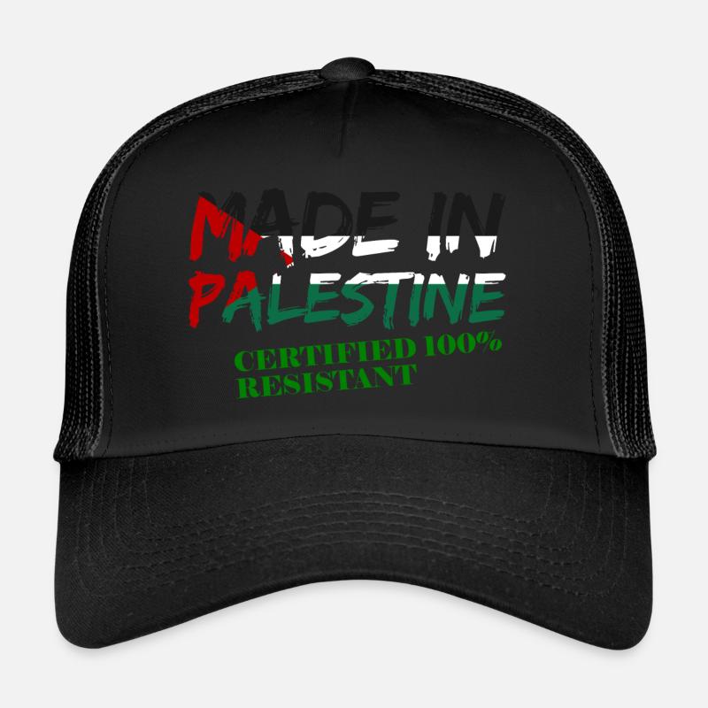 Palestine Resistant - Trucker Cap - Schwarz/Schwarz