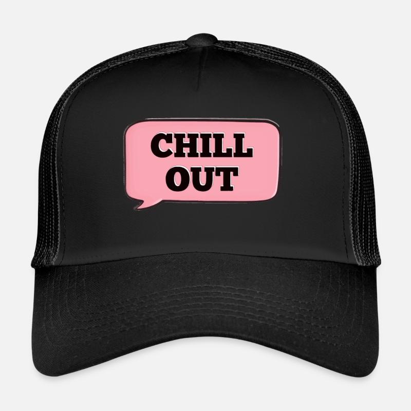 CHILL OUT NOTIFICATION ROSE Casquette trucker 