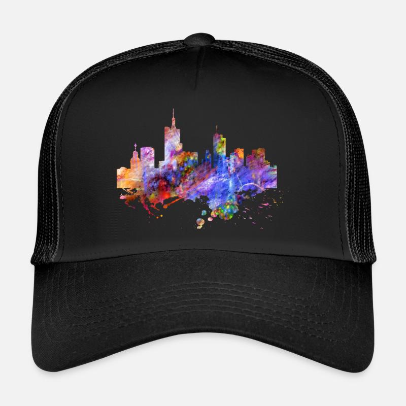 Frankfurt Skyline Farben Trucker Cap