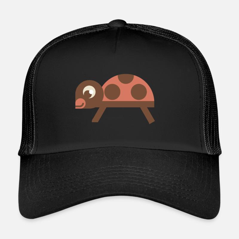 Marienkäfer (Herbsttiere) - Trucker Cap - Schwarz/Schwarz
